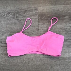 Pink Spaghetti Strap Crop Top